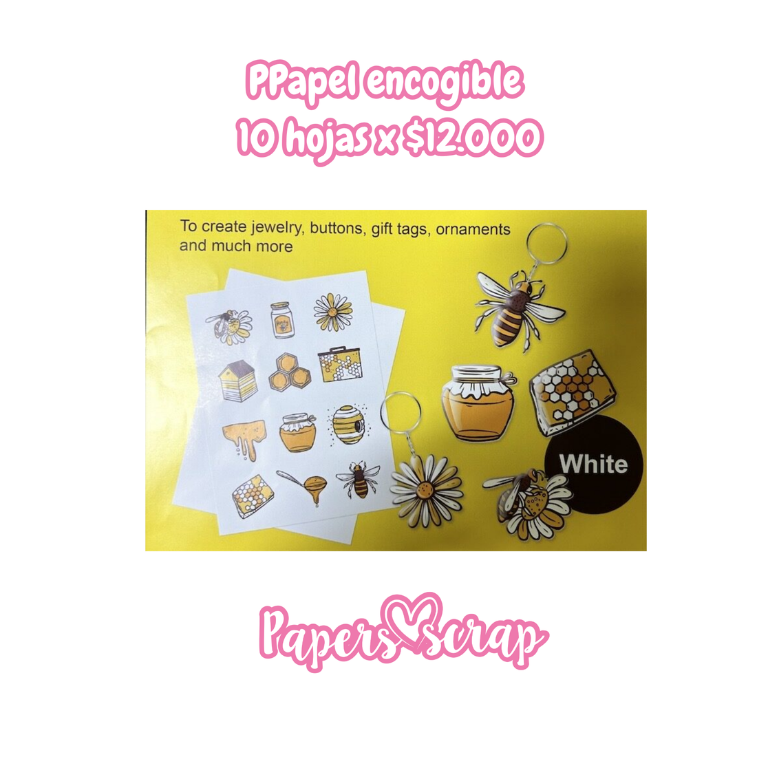 Papel encogible tamaño A4 10 Hojas