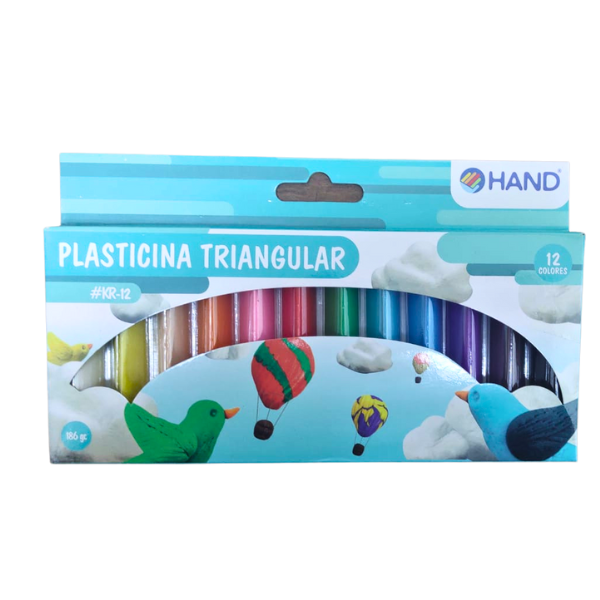 Plasticina 12 colores Hand triangular