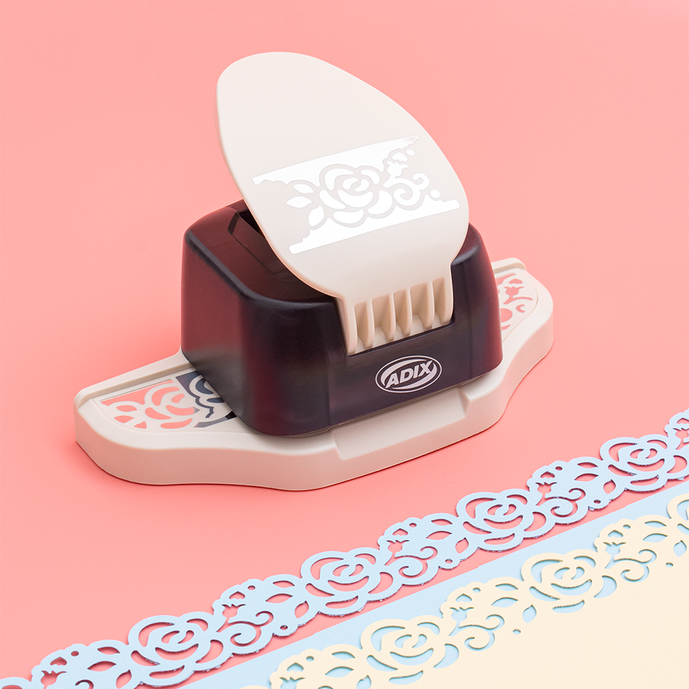 Perforadora Borde 2 en 1 Rosa Adix