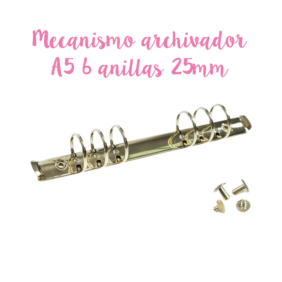 Mecanismo archivador A5 25mm 6 anillas A5