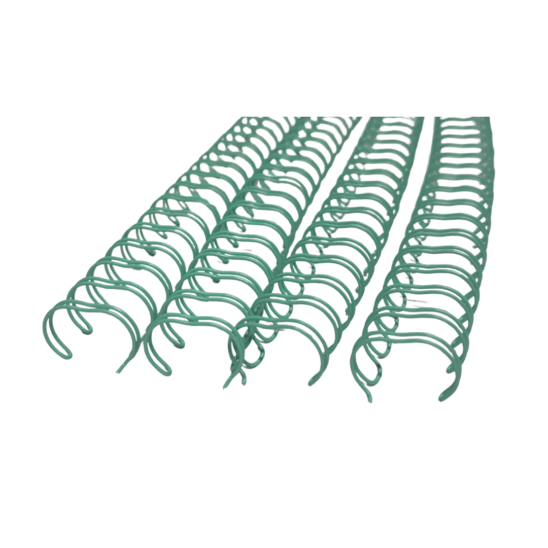 anillos paso 2:1 tamaño oficio 16mm 4 tiras color turquesa