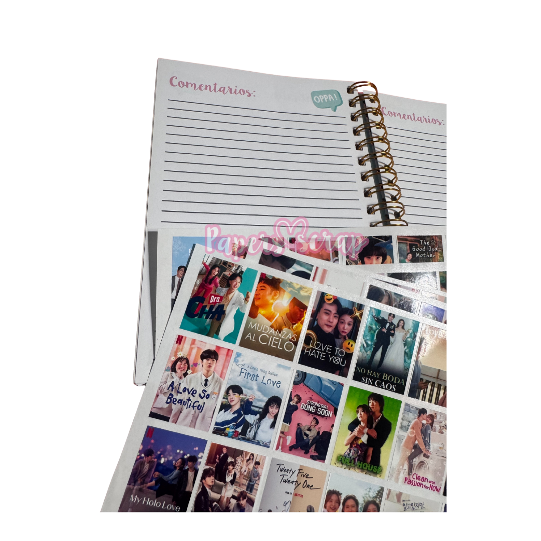 Agenda de K-dramas tamaño A5 (21x15cm)