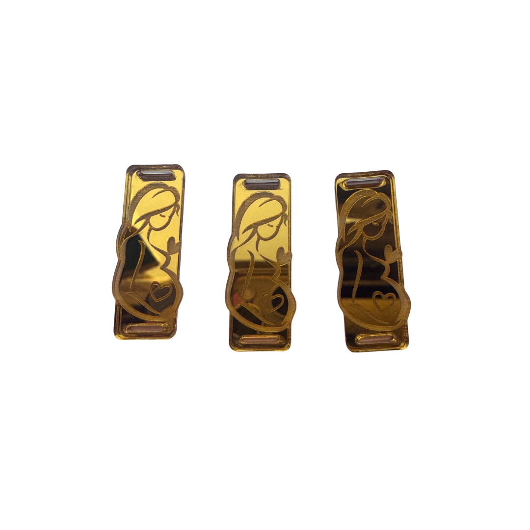 dijes acrilico maternal 12 unidades