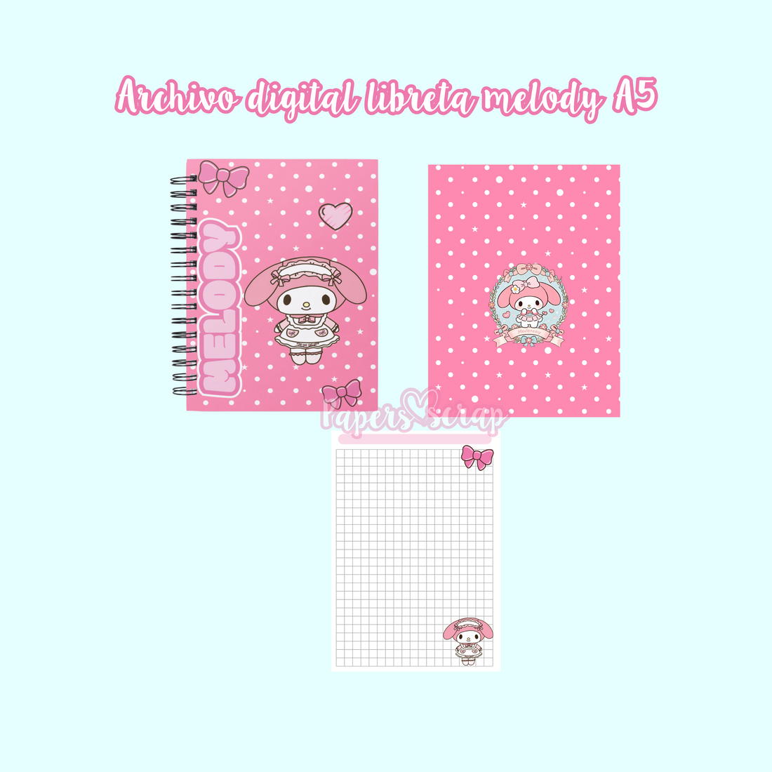 Archivo digital A5 libreta melody