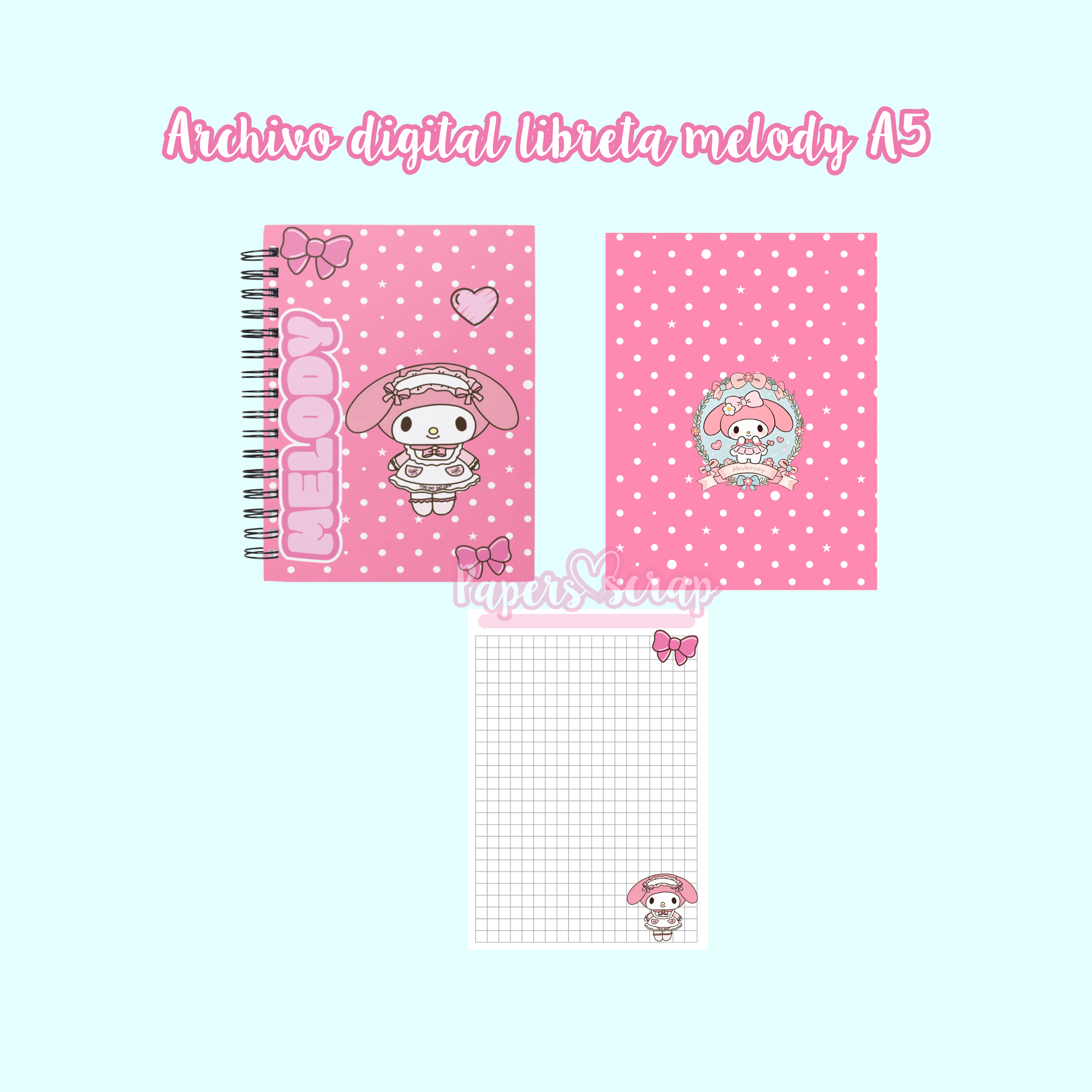 Archivo digital A5 libreta melody