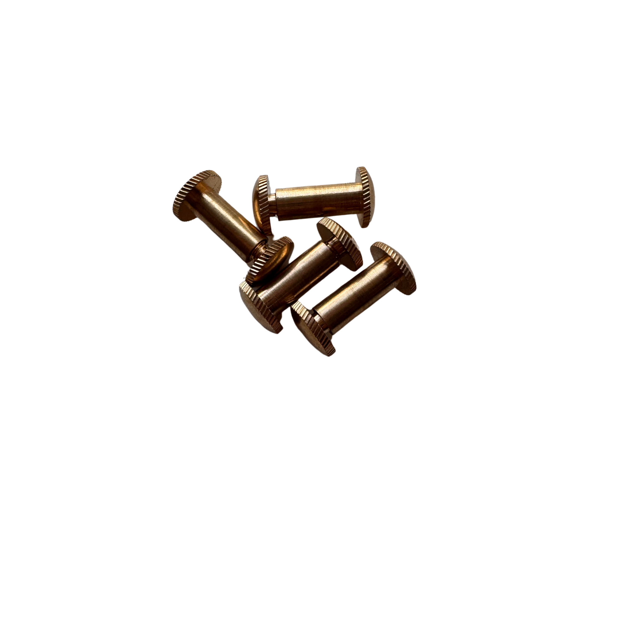Perno para encuadernar 13mm de alto dorado 4 unidades
