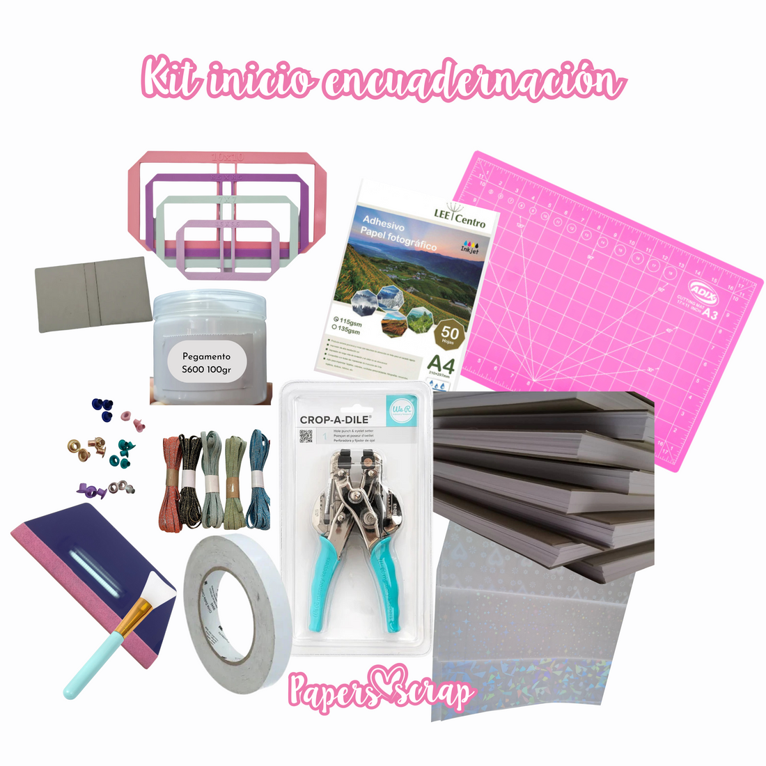 Kit inicio encuadernación sin maquina