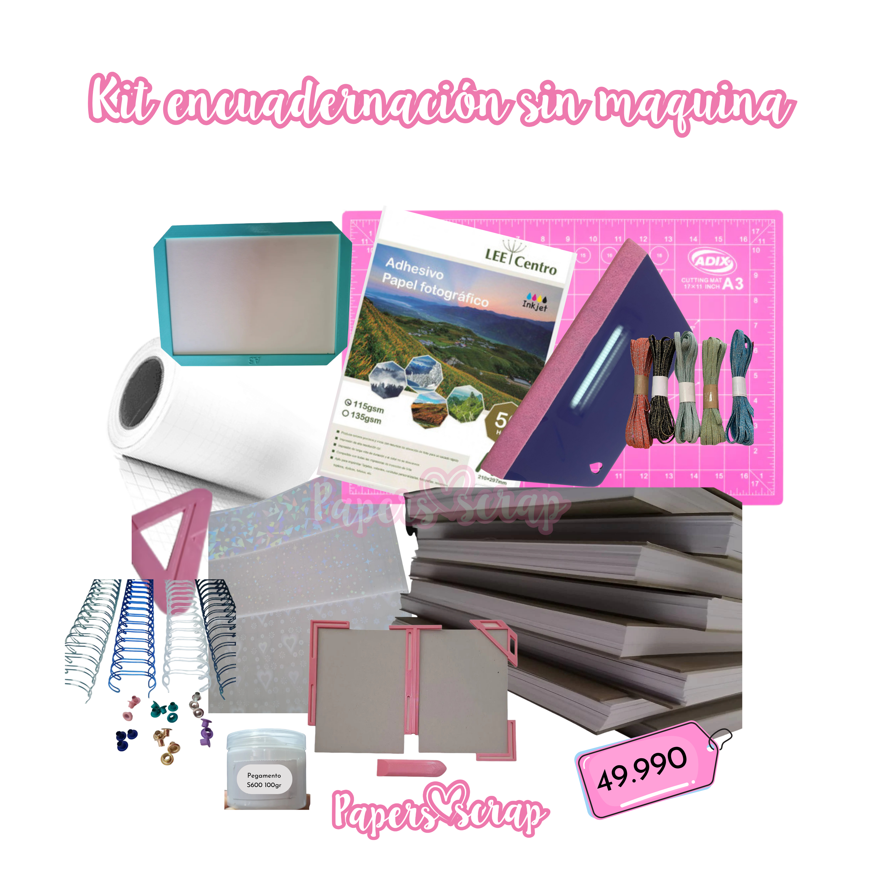 Kit encuadernación sin maquina