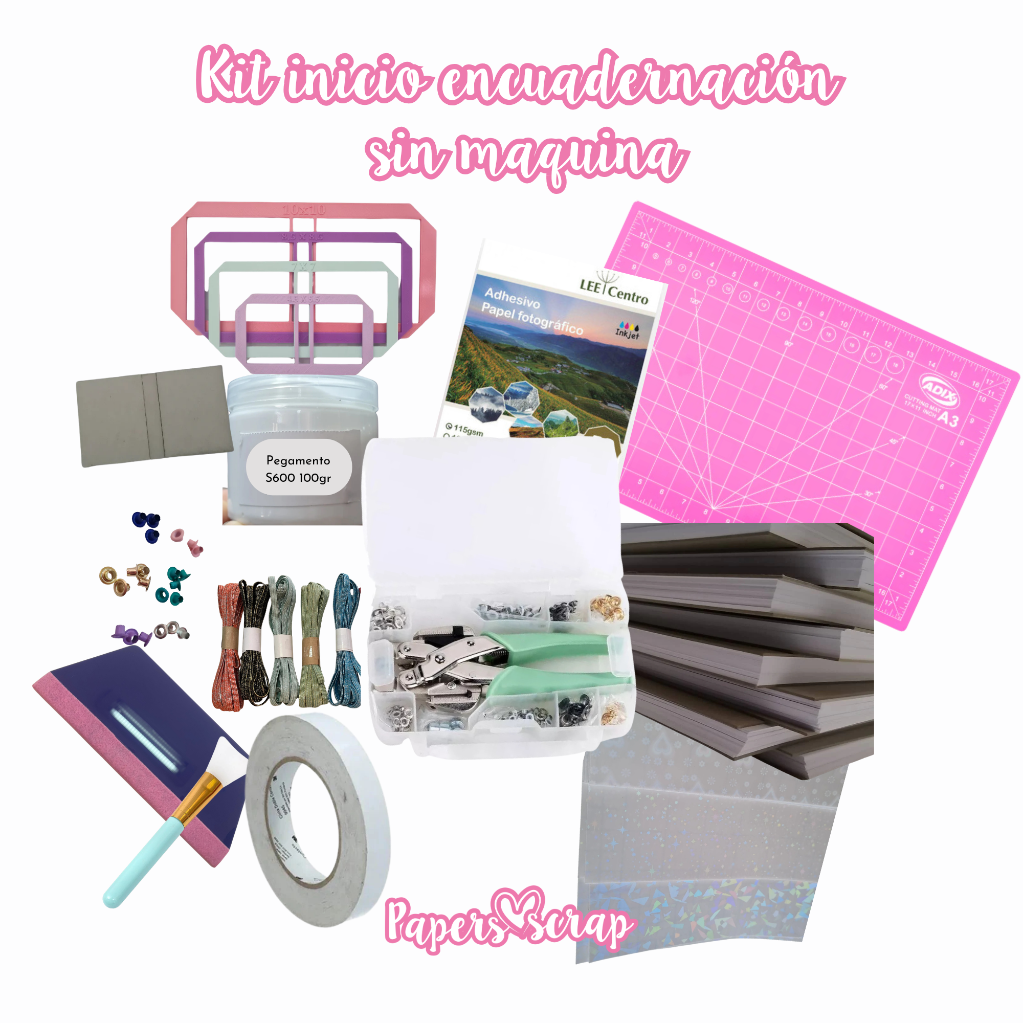 Kit inicio encuadernación sin maquina
