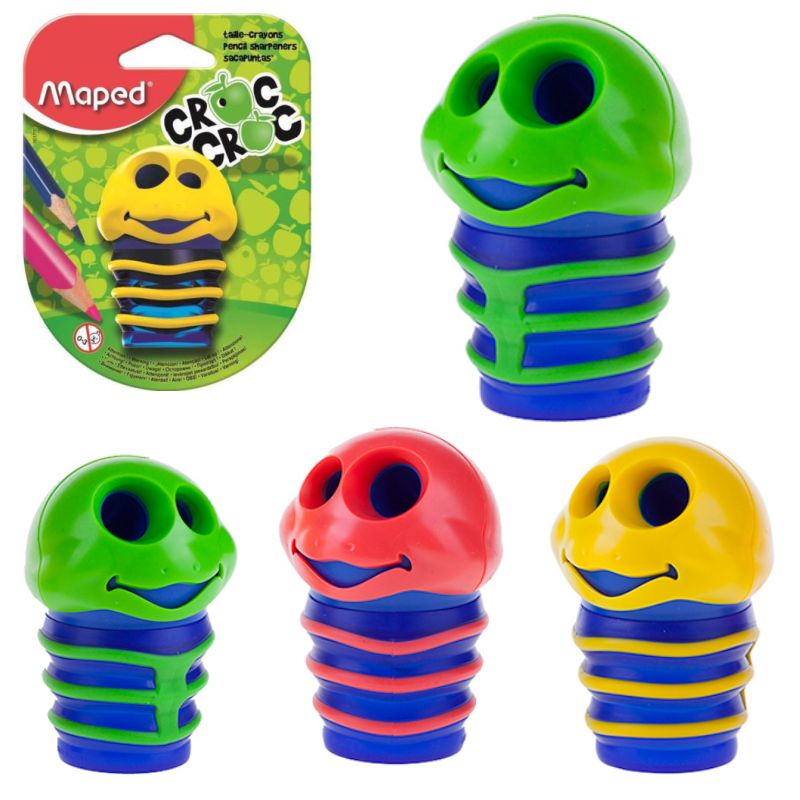 Sacapuntas Maped Croc-Croc Gusano 2 agujeros