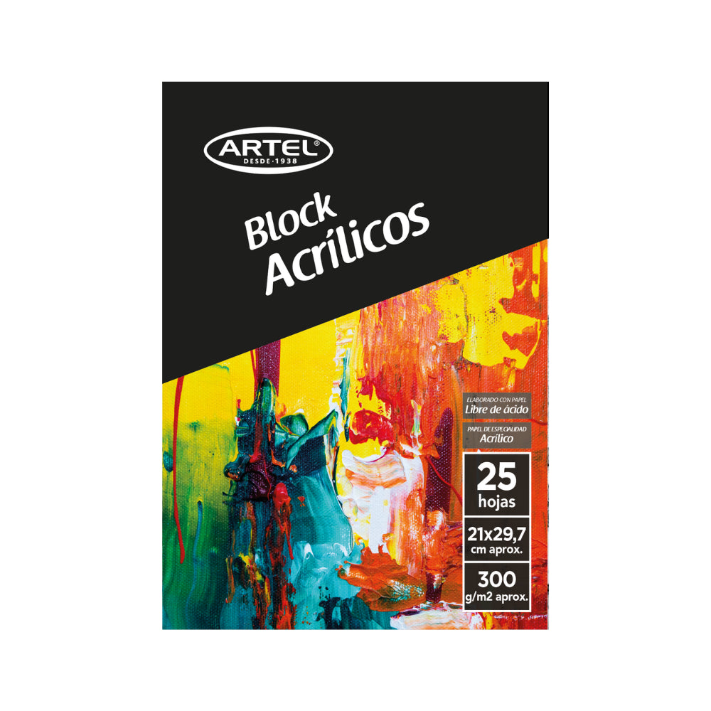 Block Acrílicos 300gr A4