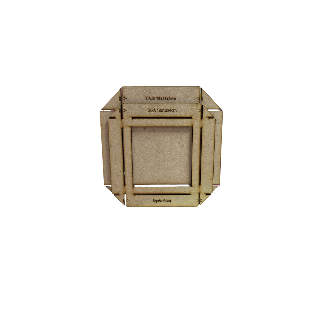 Molde caja 13x13x4 cm