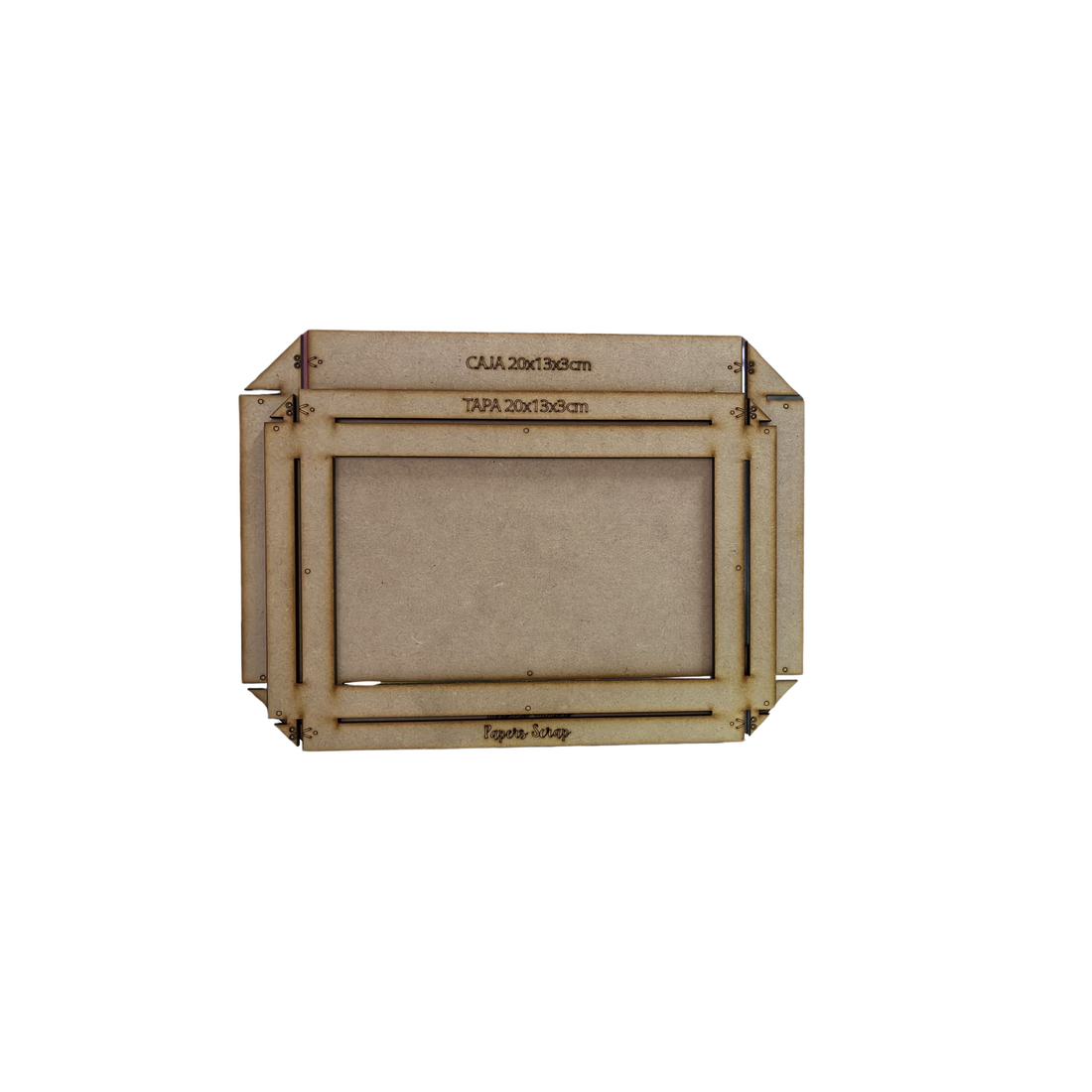 Molde caja 20x13x3 cm