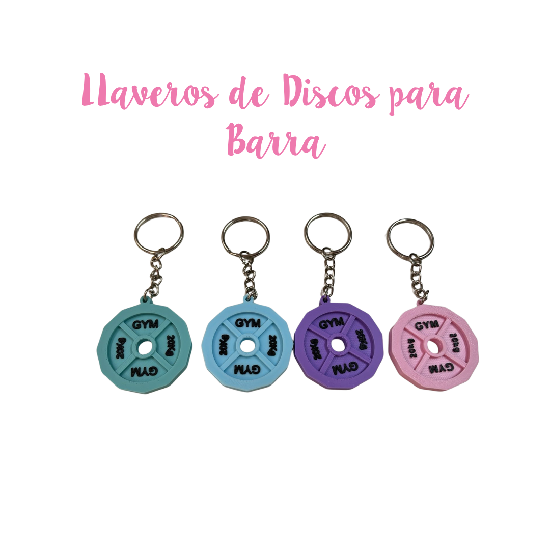 Llavero de Discos de Barra