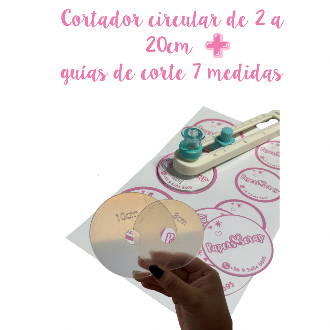 Cortador circular más 7 guías de corte