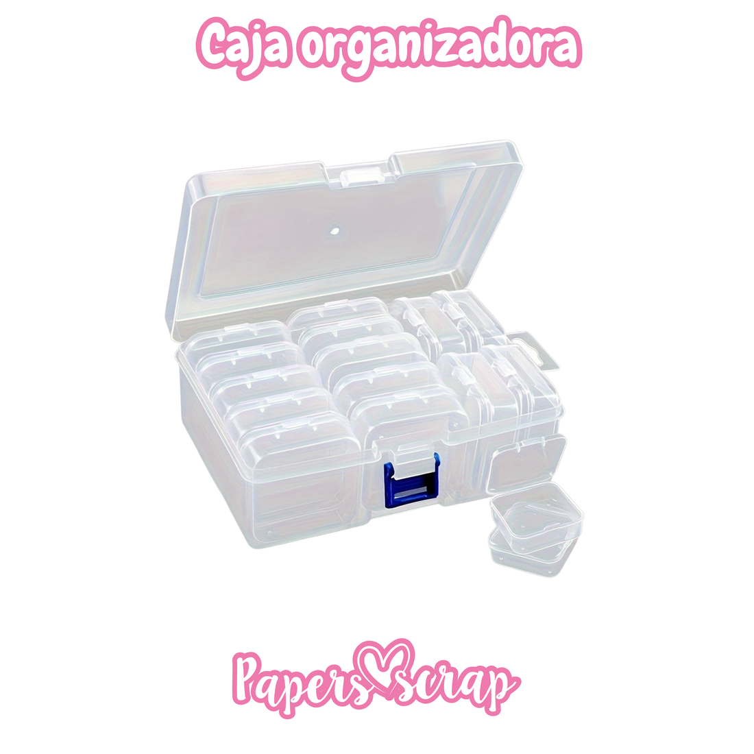 Caja organizadora con 12 cajitas