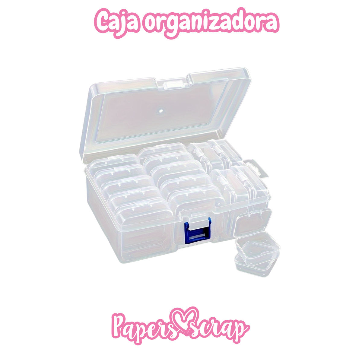 Caja organizadora con 12 cajitas
