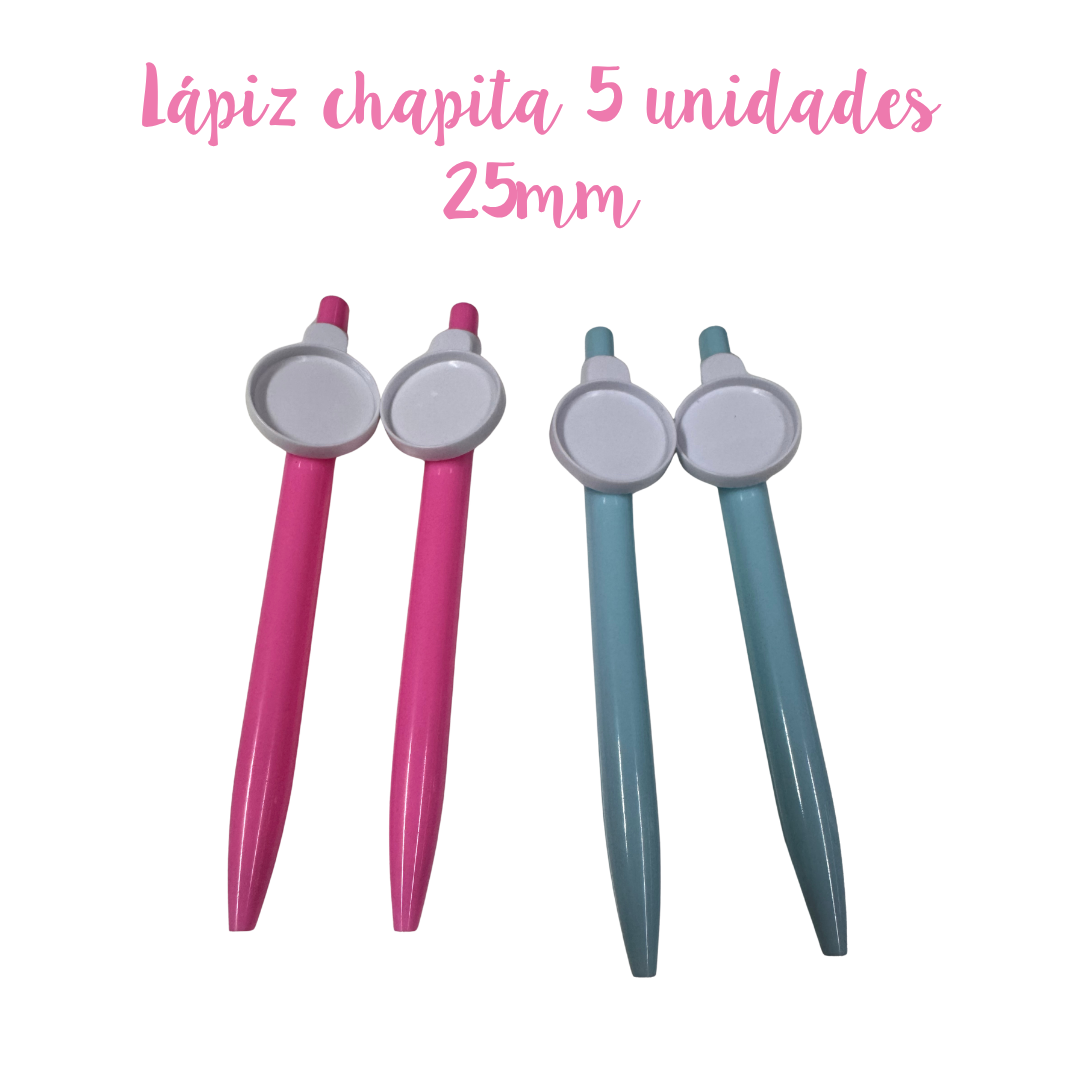 Lápiz chapita 5 unidades 25mm