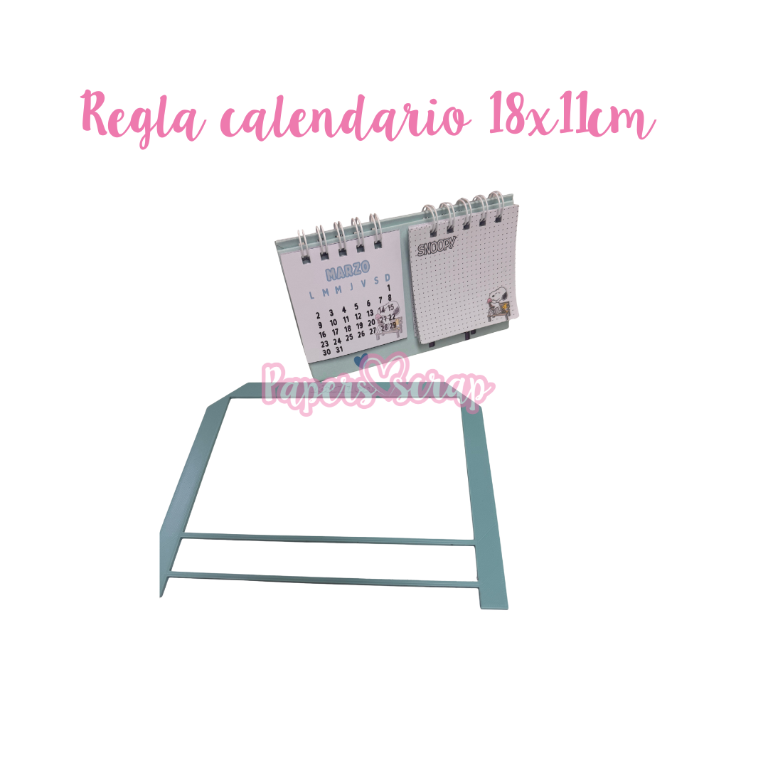 Regla calendario 18x11cm
