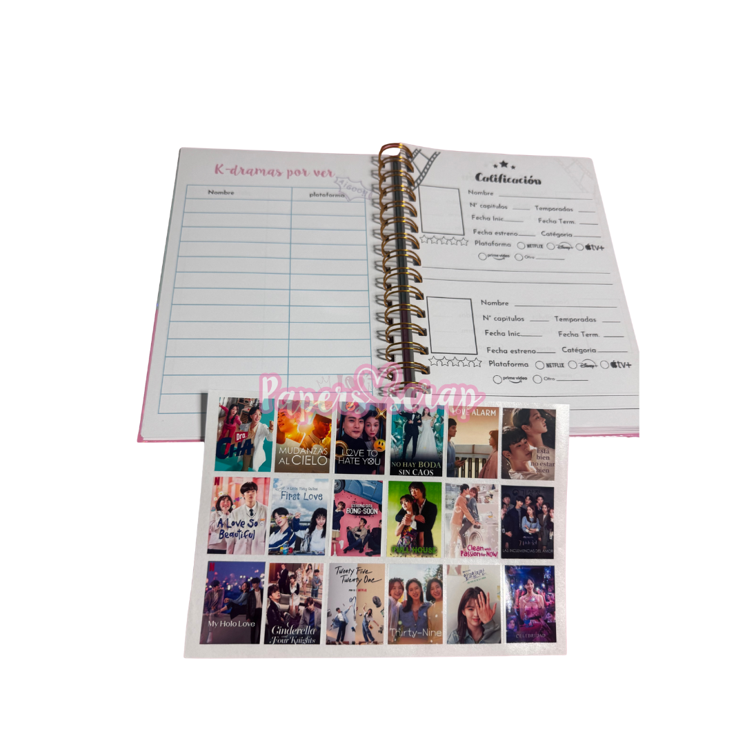 Agenda de K-dramas tamaño A5 (21x15cm)