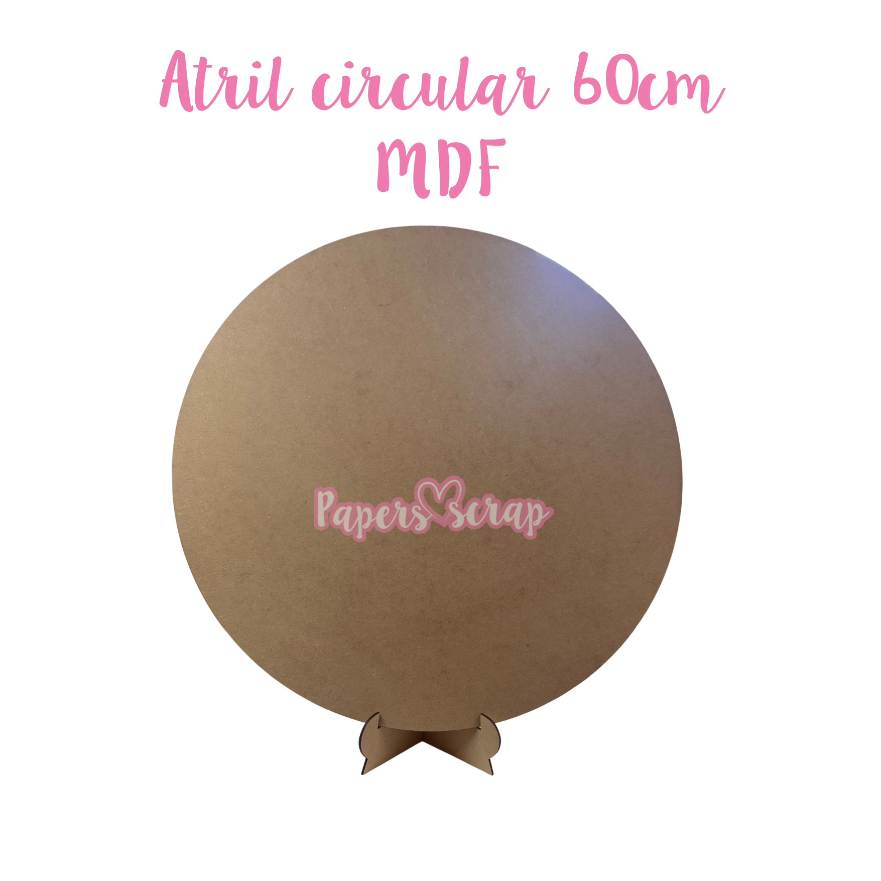 Atril con base circular 60cm MDF 3mm