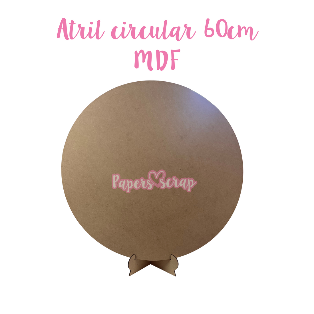 Atril con base circular 60cm MDF 3mm