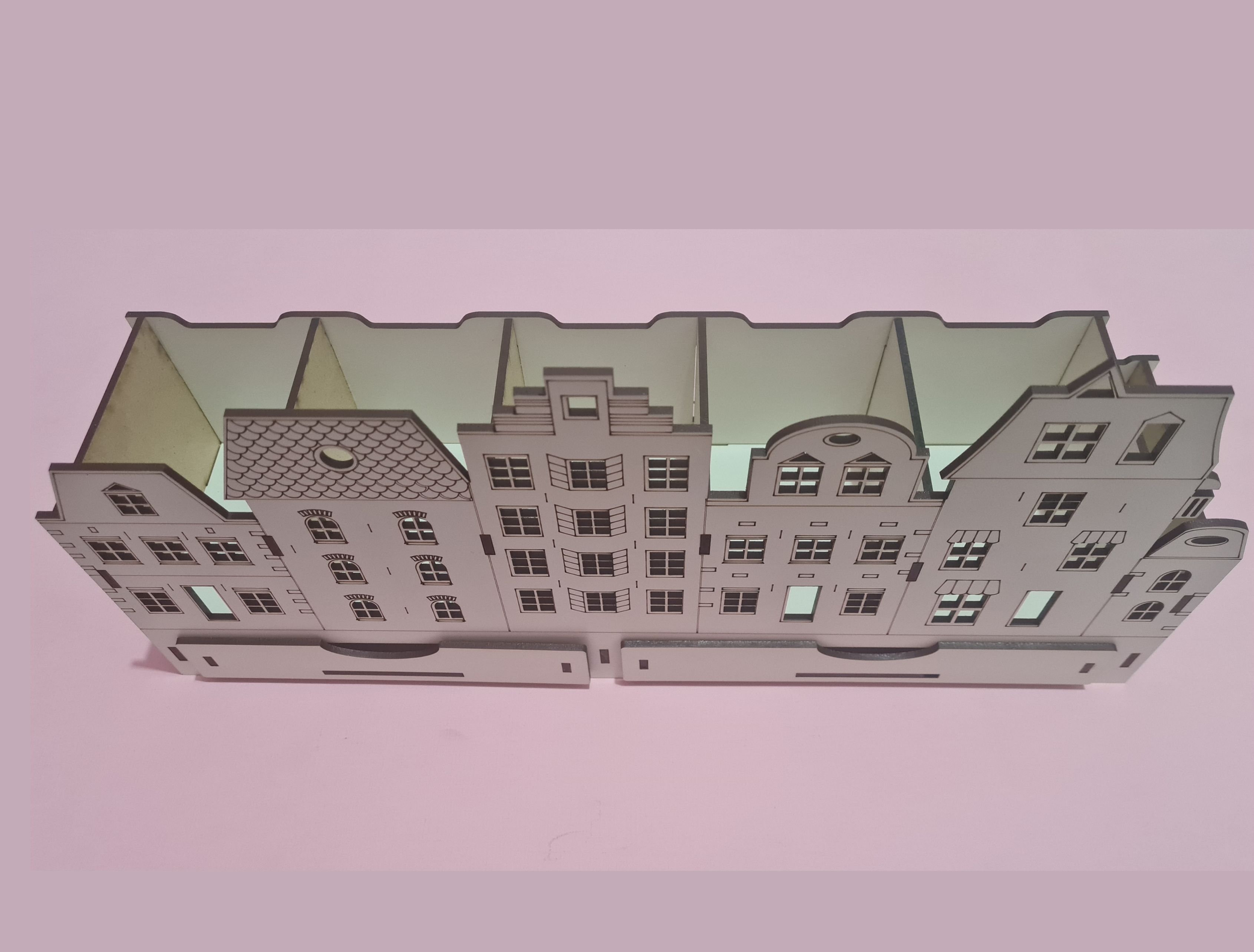 Organizador de escritorio modelo edificios