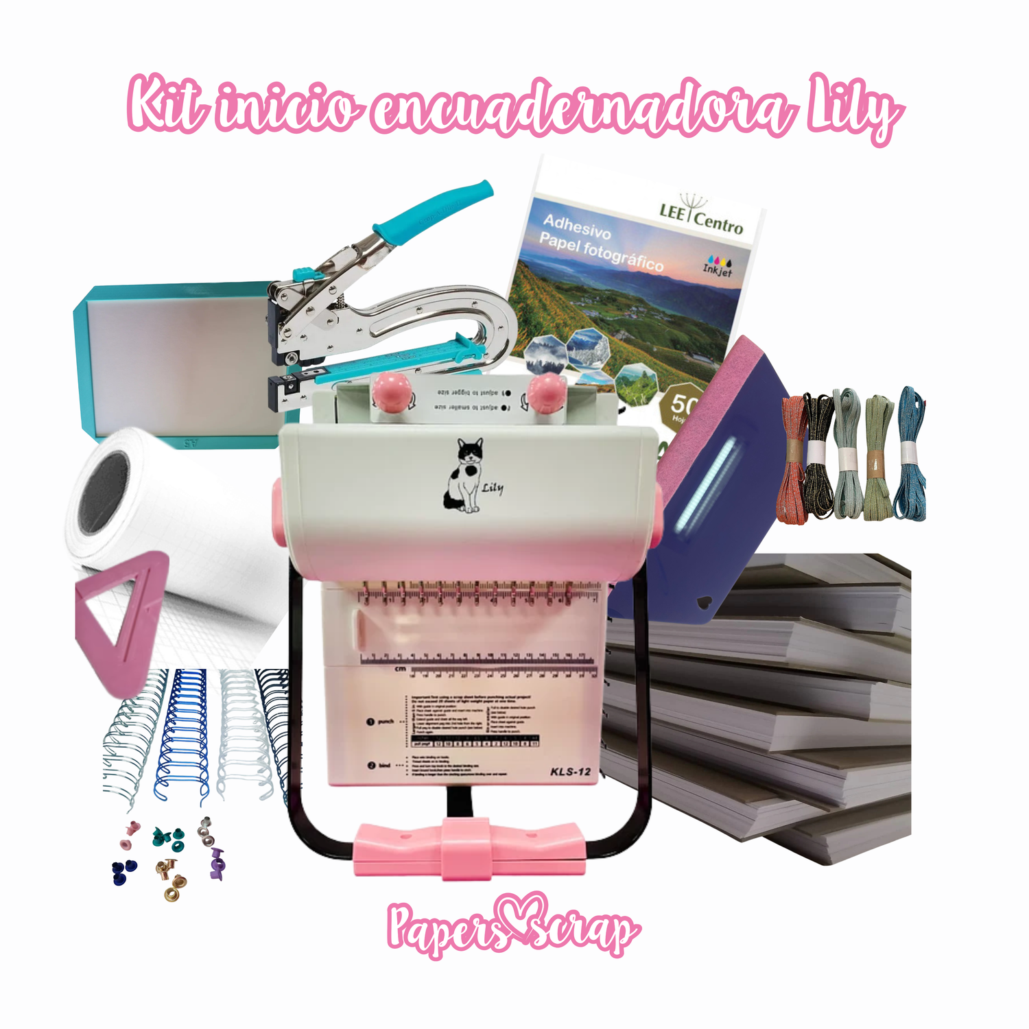 Kit inicio encuadernadora lily