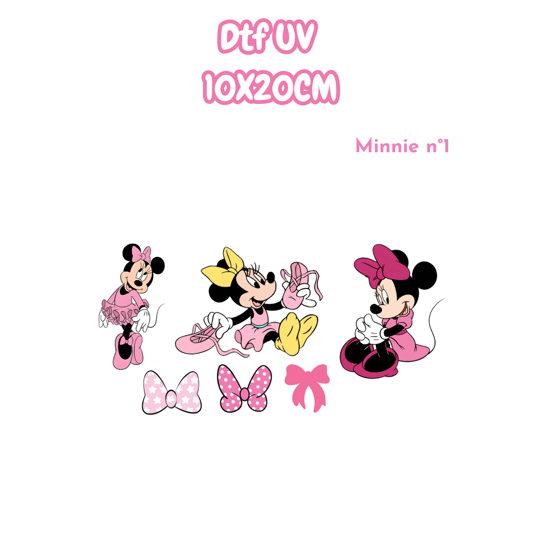 DTF UV 10x20cm Minnie 1